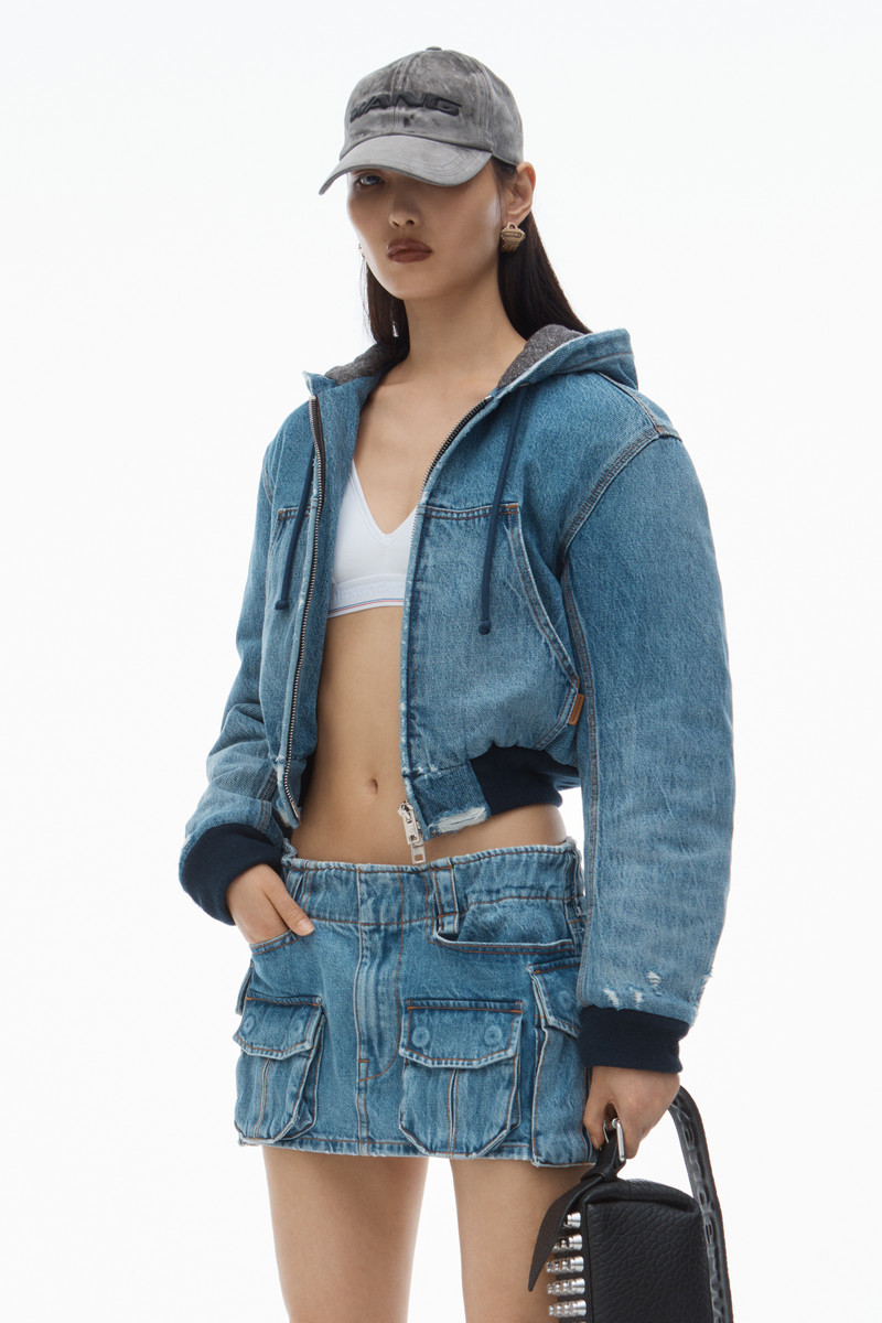 Mid-Rise Cargo Pocket Miniskirt 6