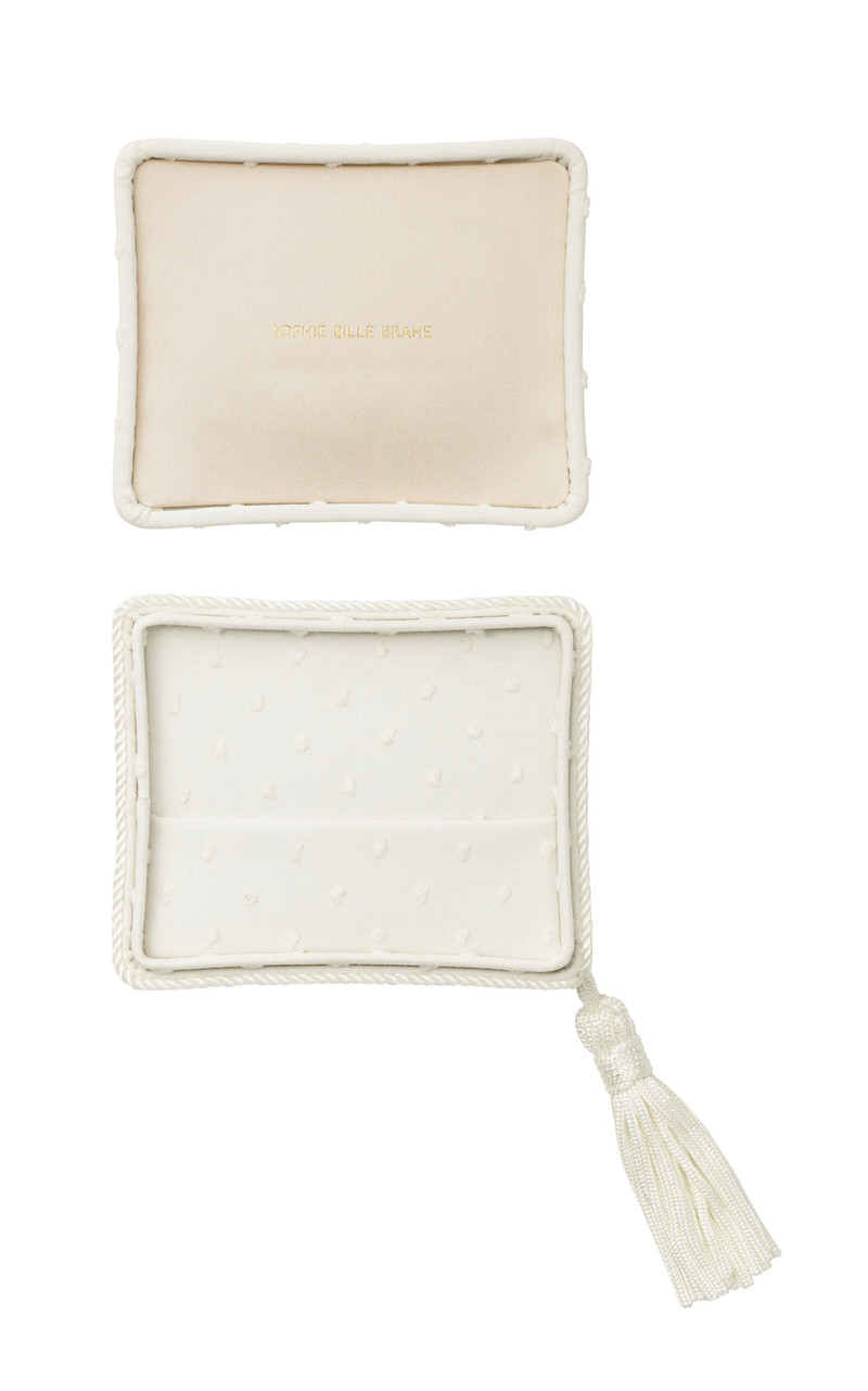 SOPHIE BILLE BRAHE Vaniglia Cotton Jewelry Case white outlook