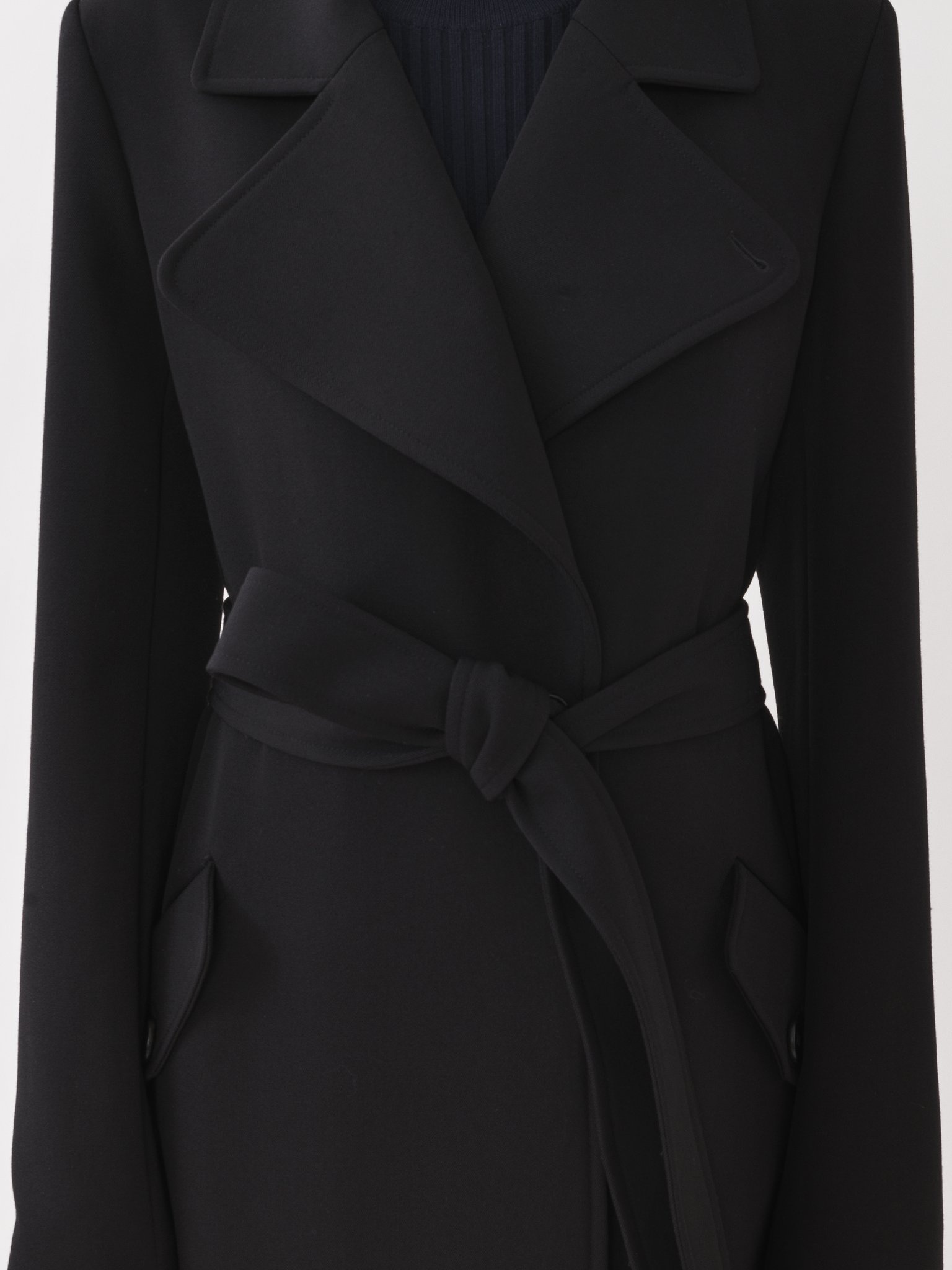 LONG WRAP COAT - 6