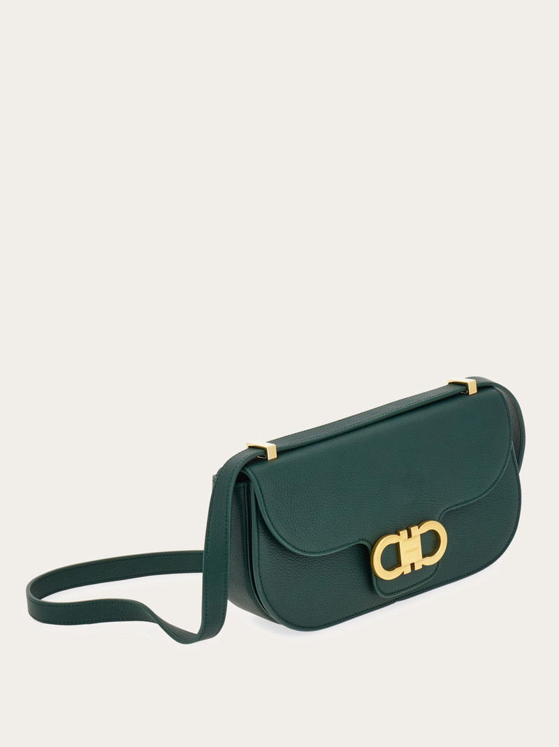 Double Gancini mini crossbody bag 6