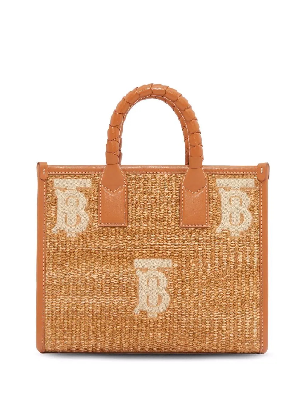 mini raffia Freya tote bag - 1