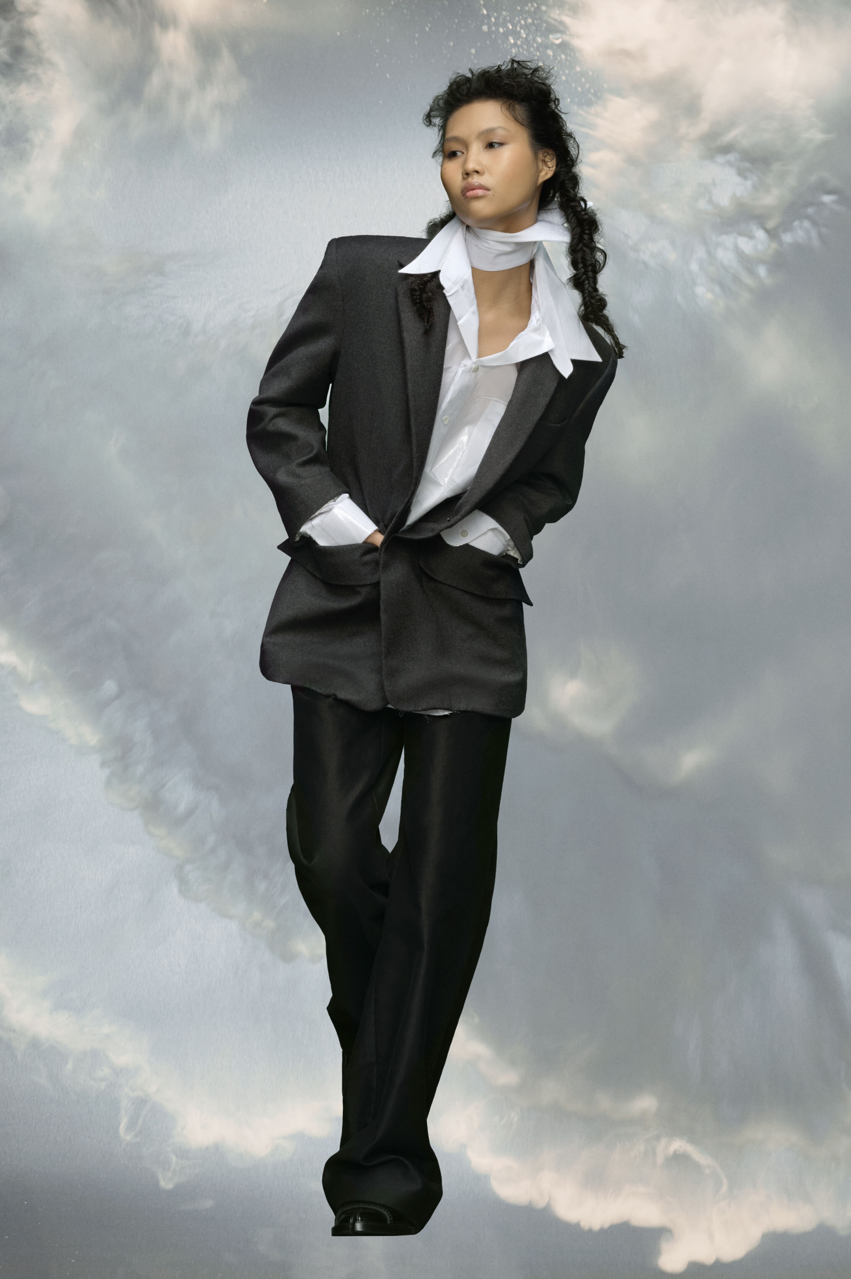 Couture pocket suit jacket - 2