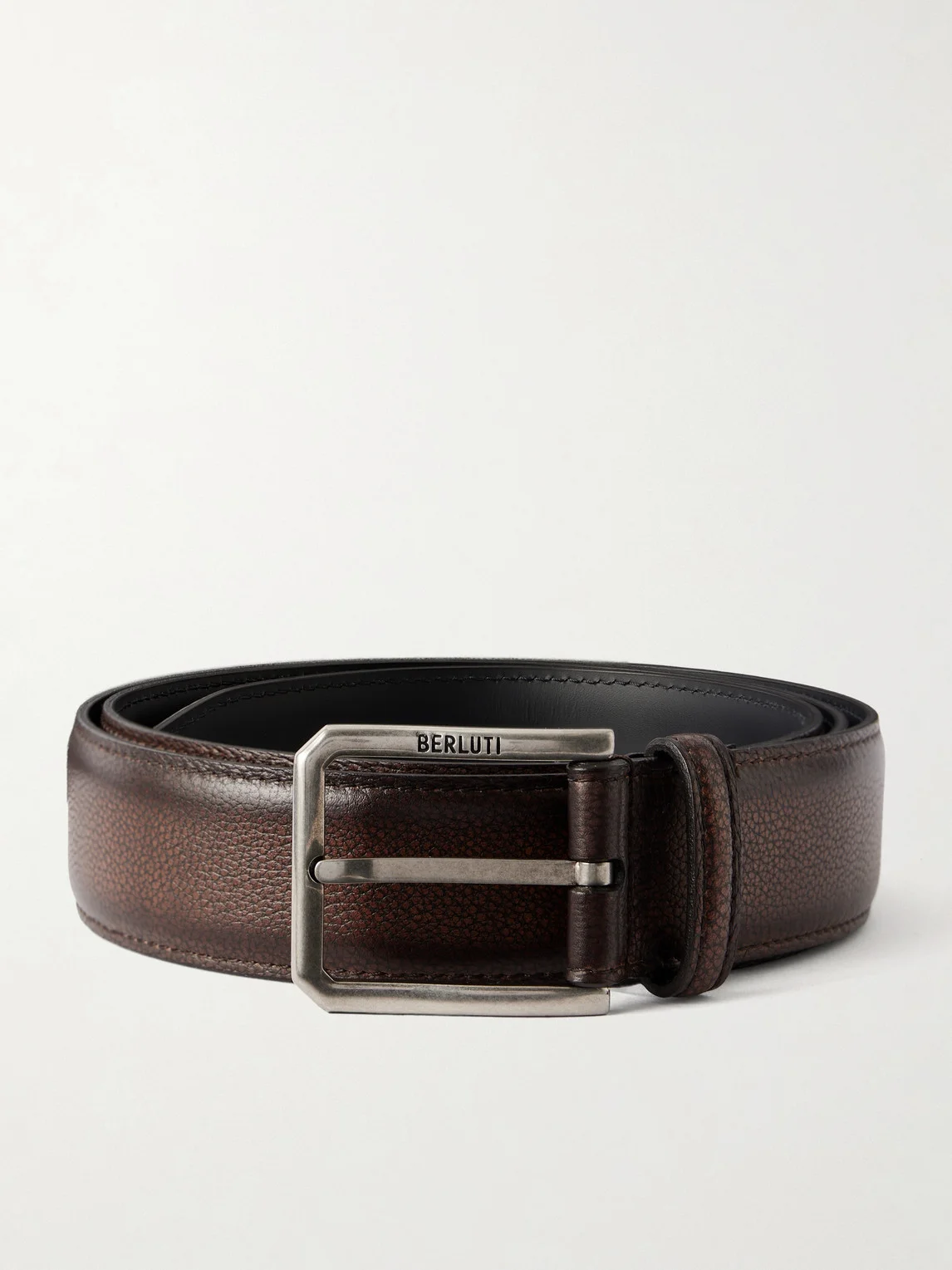 3cm Full-Grain Venezia Softy Leather Belt - 1