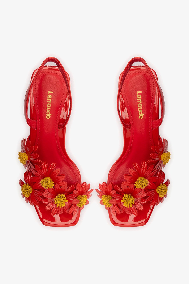 Fiore Sandal Scarlet Patent Leather 7
