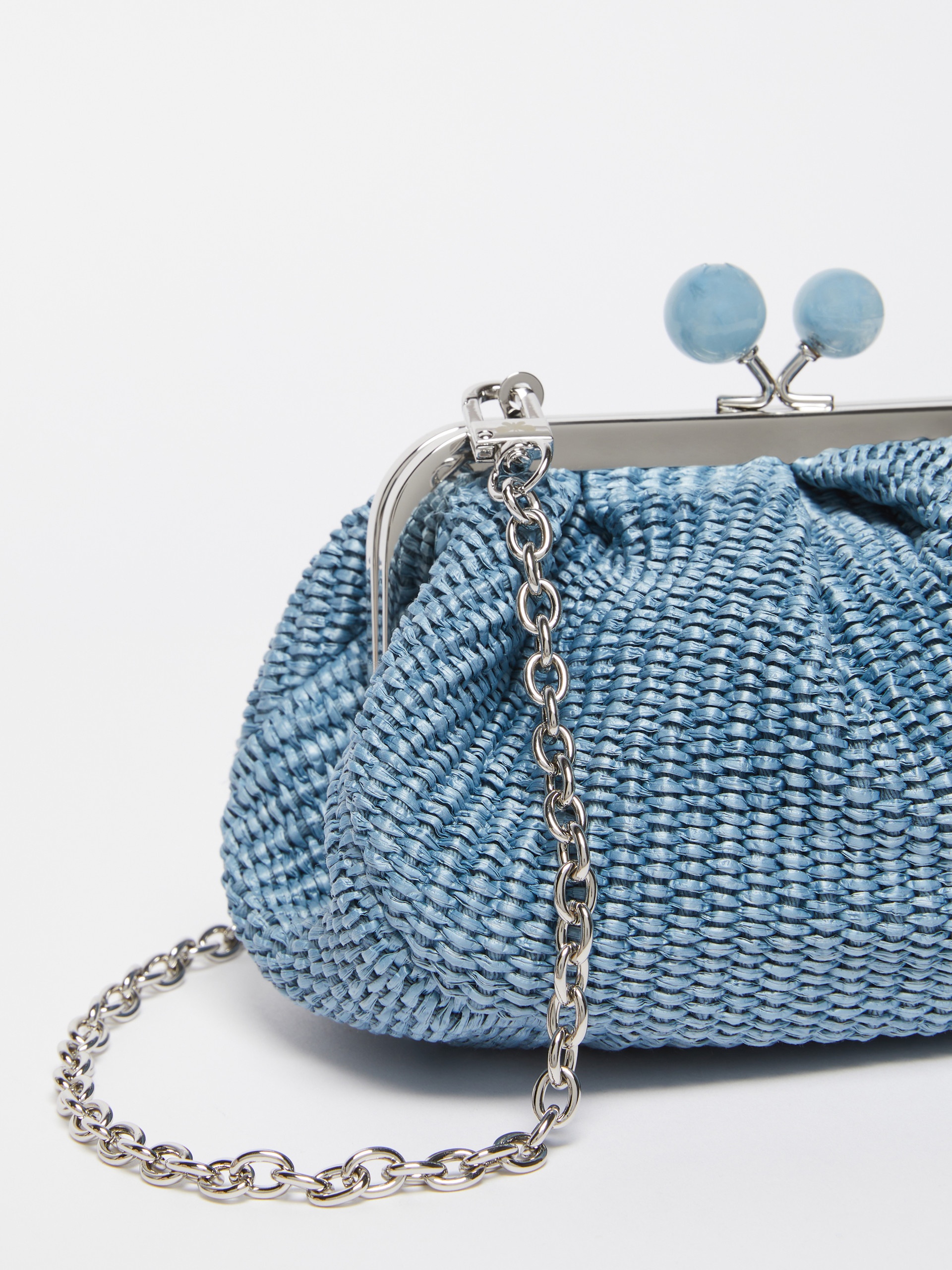 PALMAS Small raffia-effect Pasticcino Bag - 4