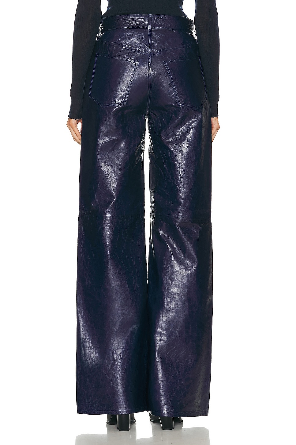 Le Palazzo Leather Pant - 3