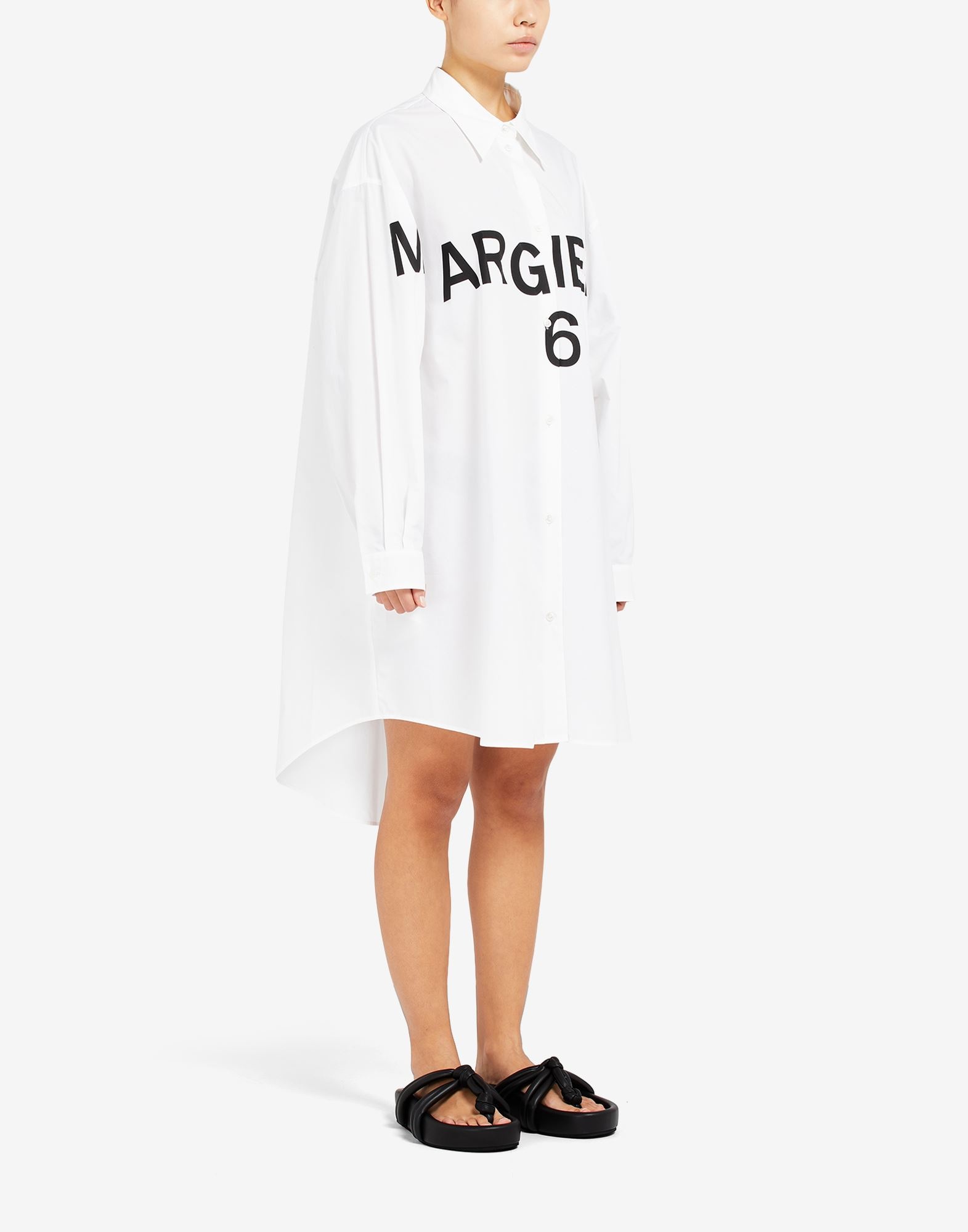 Margiela 6 poplin shirt-dress - 3