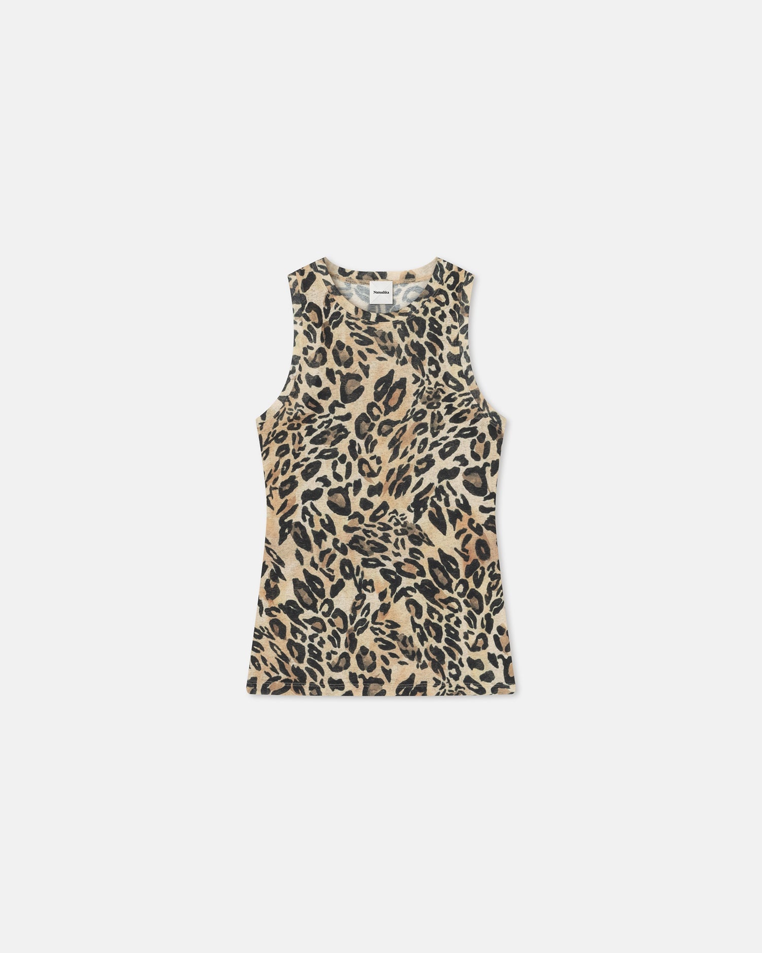 Printed Mesh-Jersey Tank Top - 5