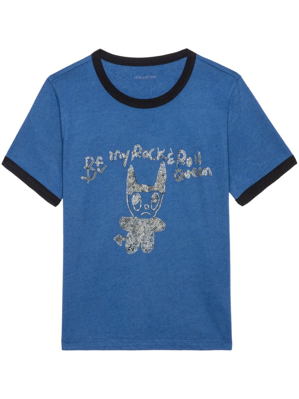 crystal-embellished T-shirt - 1