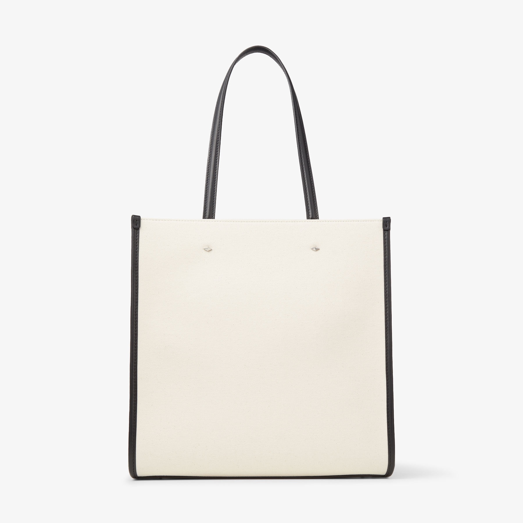 JIMMY CHOO N/S Tote M Natural Pink Canvas Tote Bag | REVERSIBLE