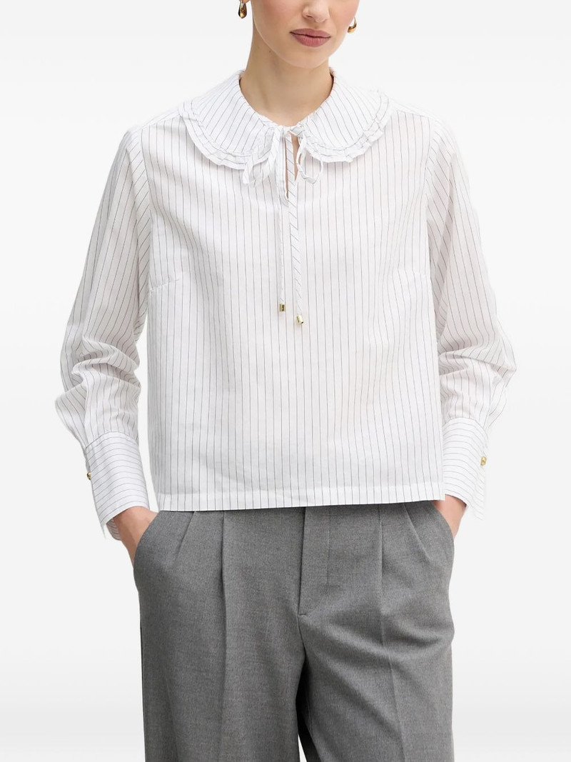 Avery ruffled striped blouse 1