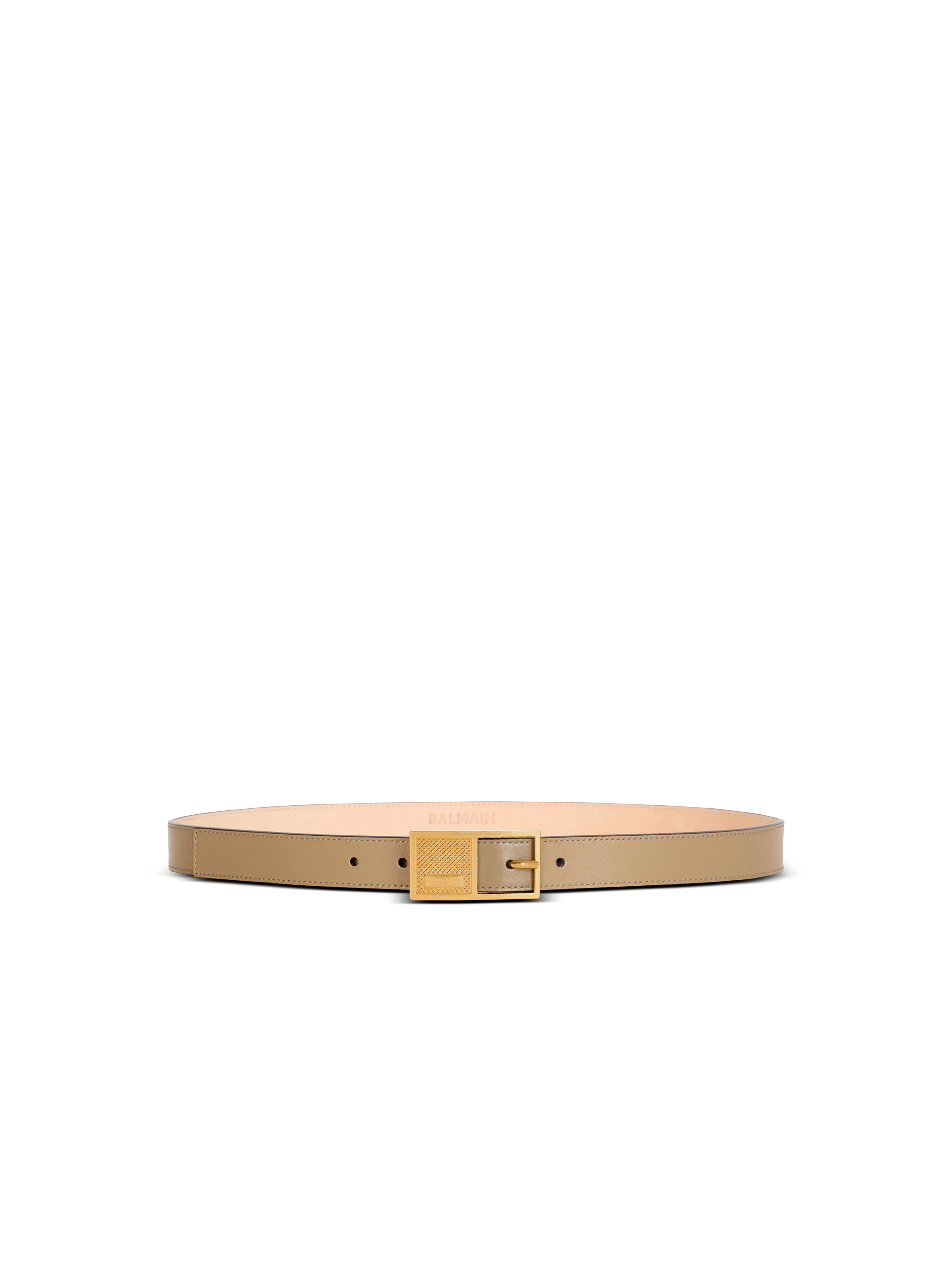 Thin Signature calfskin belt - 1