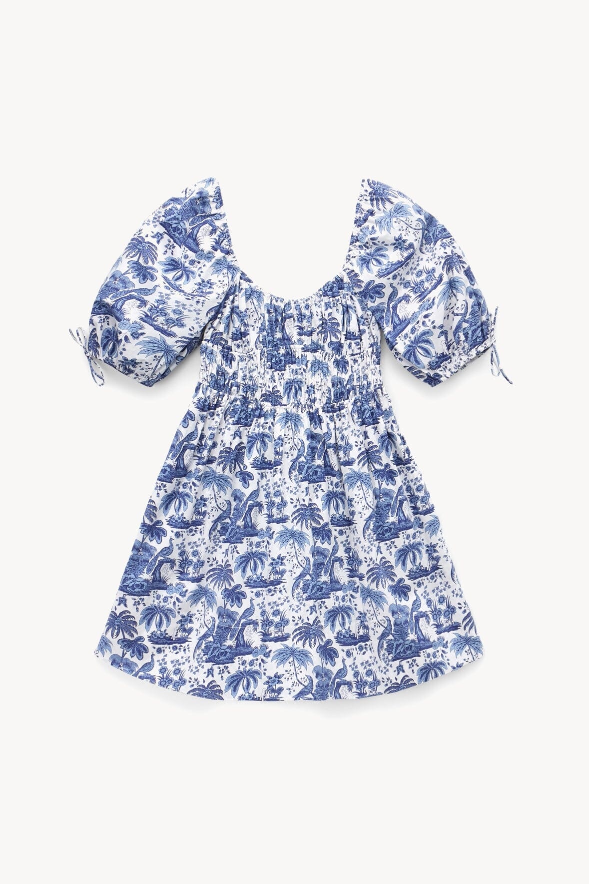 STAUD MINI FAYE DRESS BLUE TOILE - 1