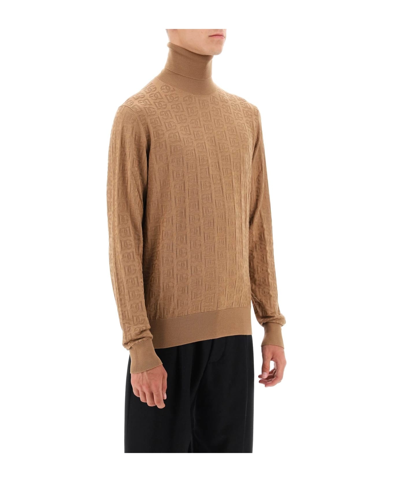 Logo Monogram Turtleneck Sweater - 2