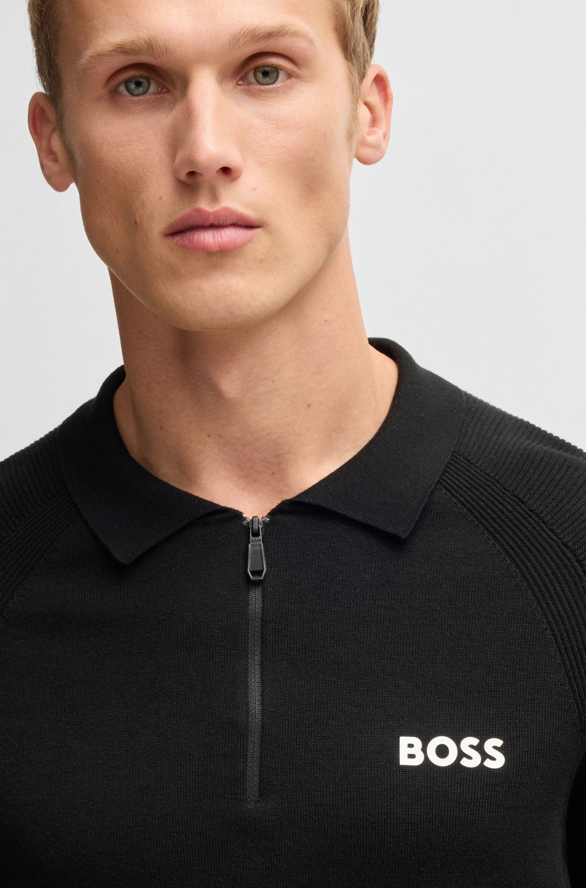 ACTIVE SLIM-FIT KNIT POLO WITH MOISTURE MANAGEMENT - 3