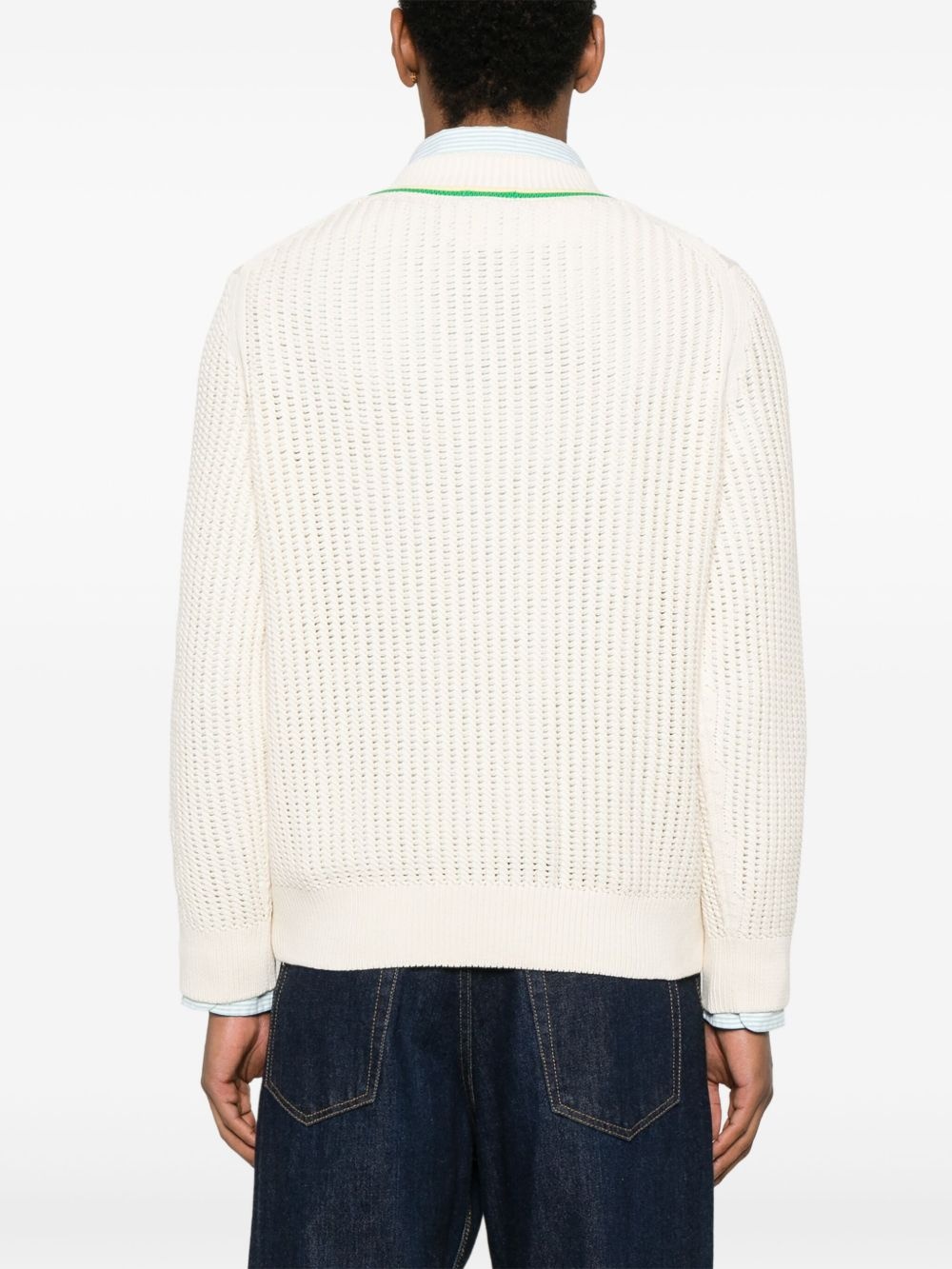 logo-patch sweater - 4