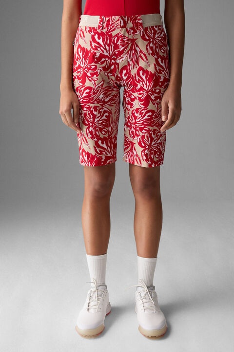 Zita functional shorts in Red/Beige - 2