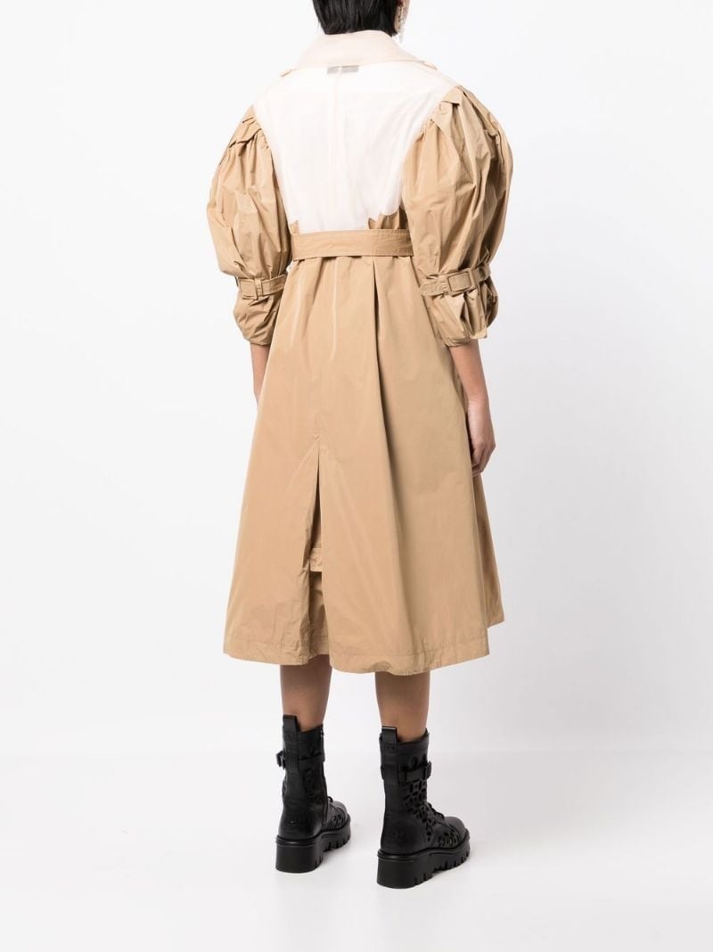 Simone Rocha Puff sleeve yoke trench coat | REVERSIBLE