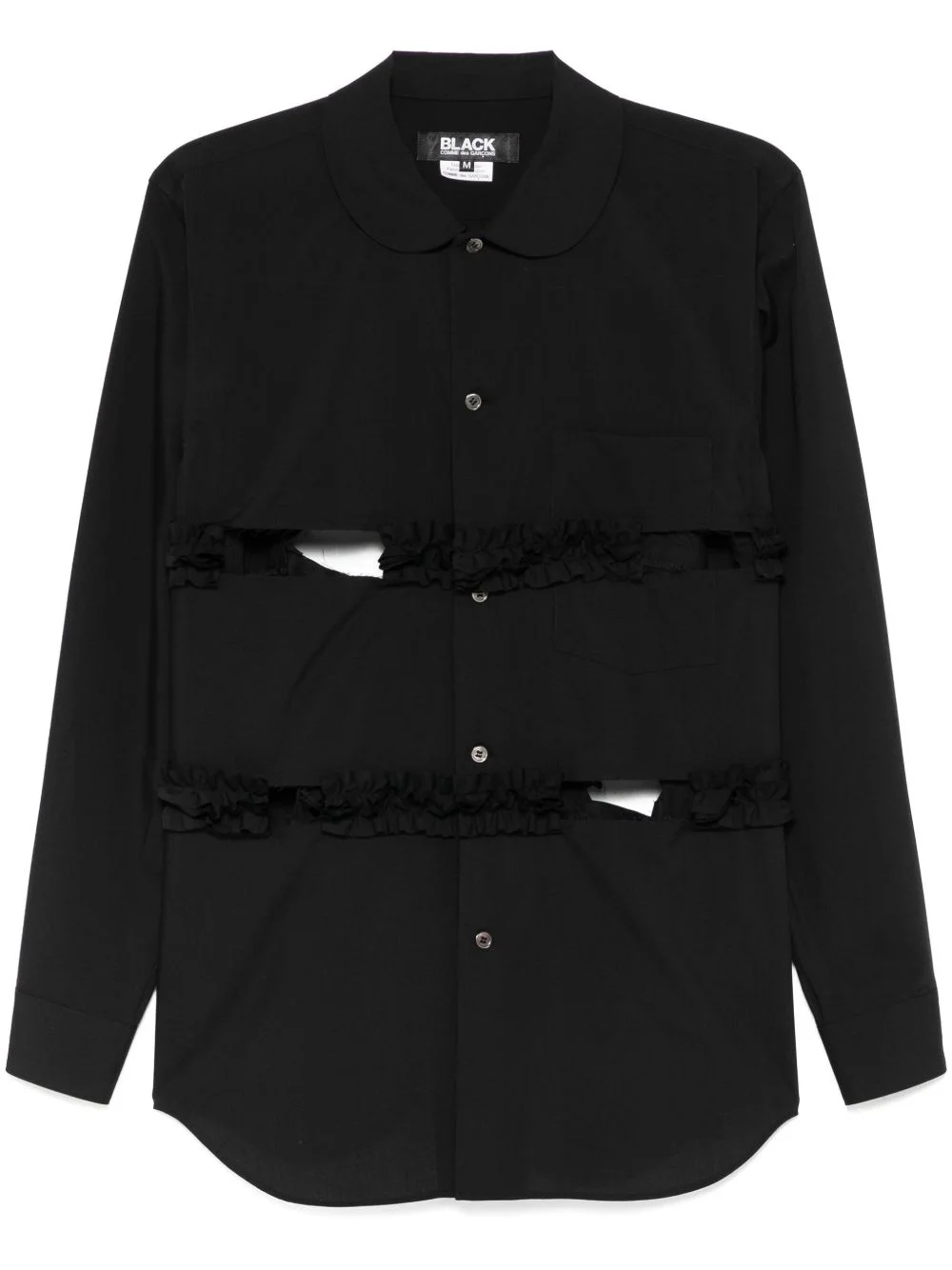 ruffle-trim shirt - 1