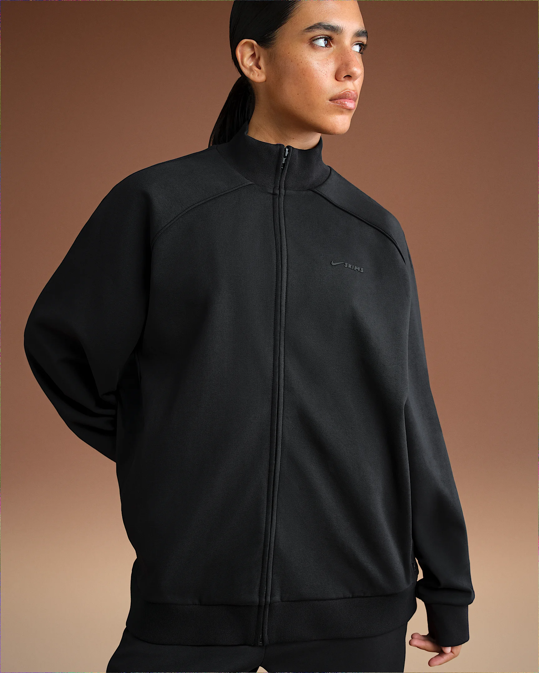 NikeSKIMS Matte Tricot Women's Oversized Full-Zip Track Jacket - 1