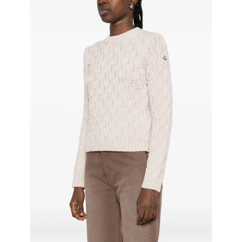 Moncler Neutrals Knitwear - Jumpers Women - 3