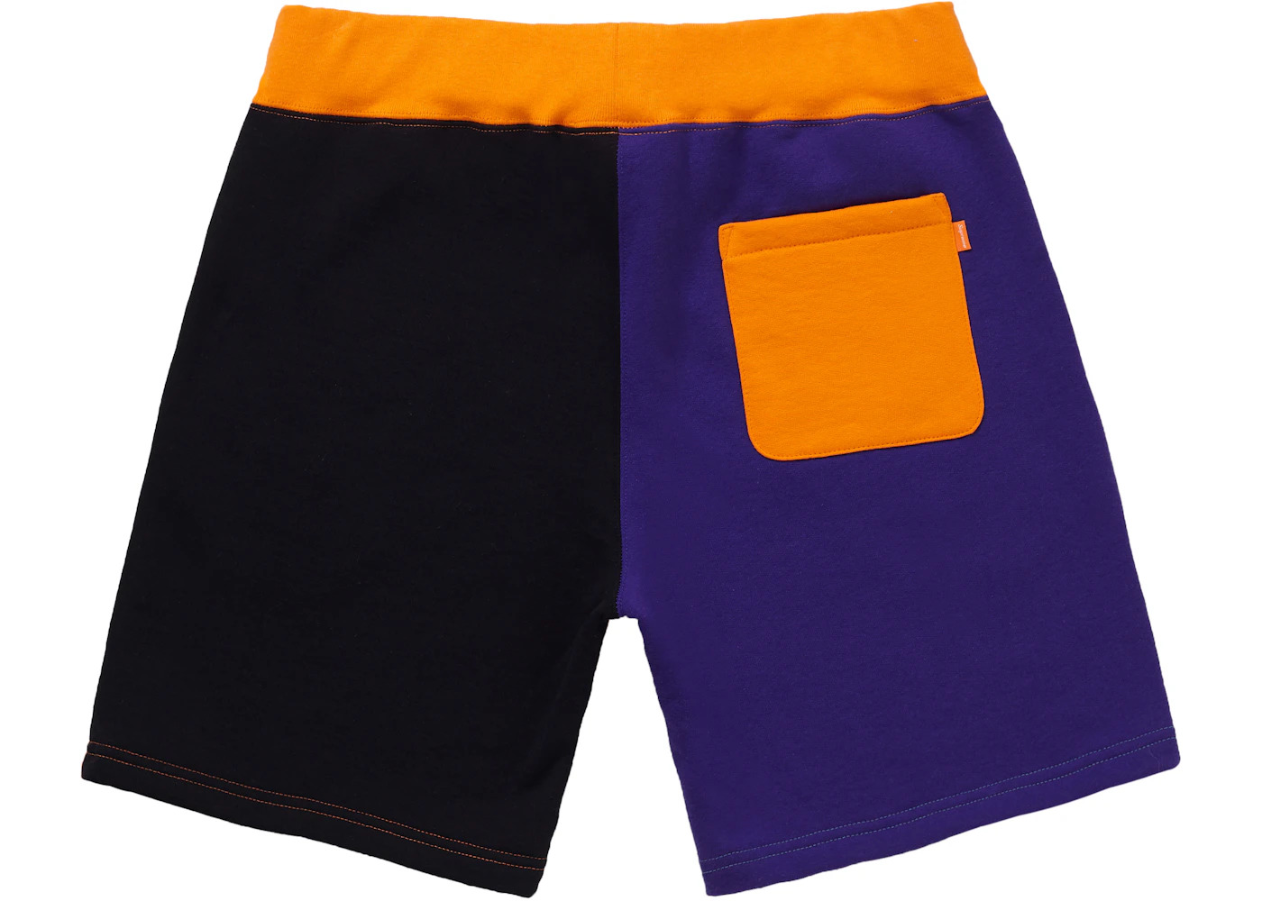 Supreme S Logo Colorblocked Sweatshort Orange - 2