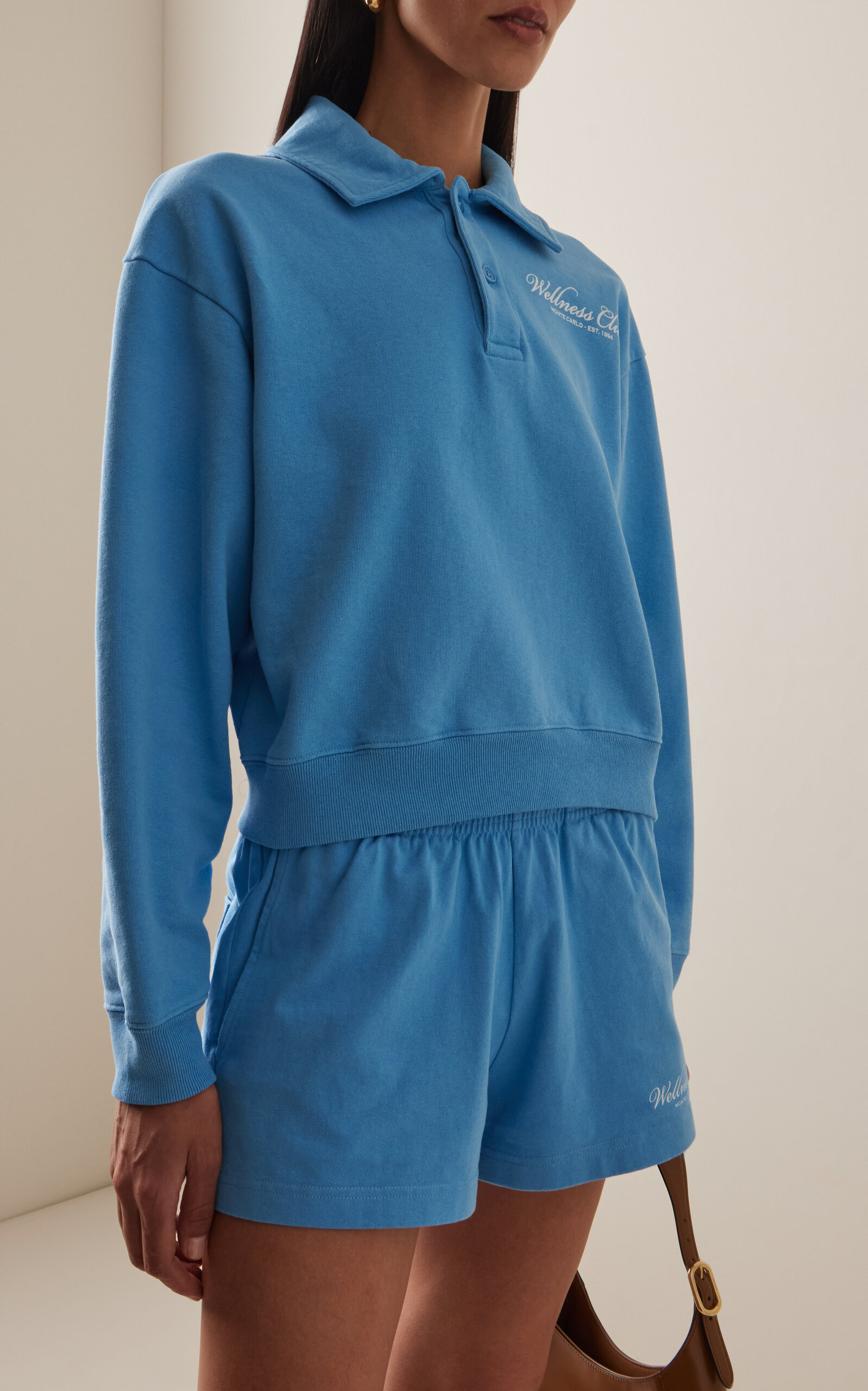 Wellness Club Cotton Polo Sweatshirt blue - 2