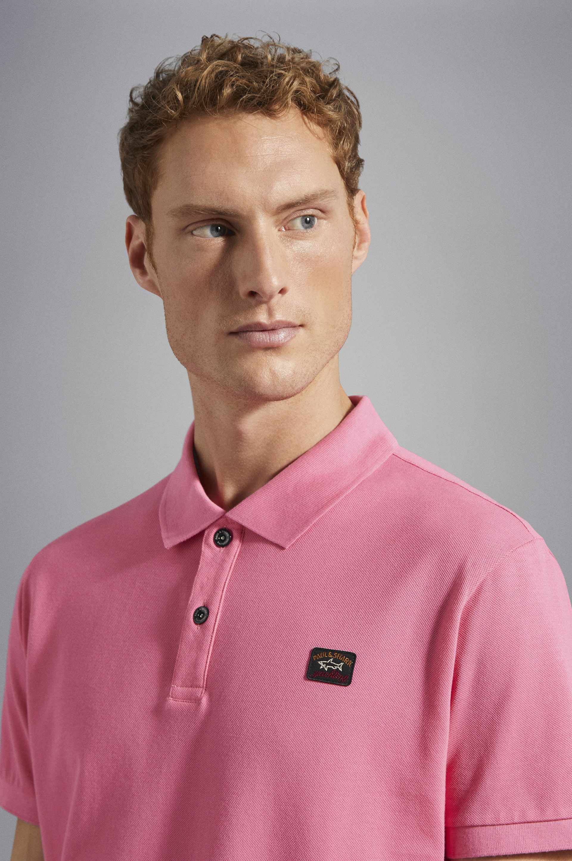 COTTON PIQUÉ POLO WITH ICONIC BADGE - 4