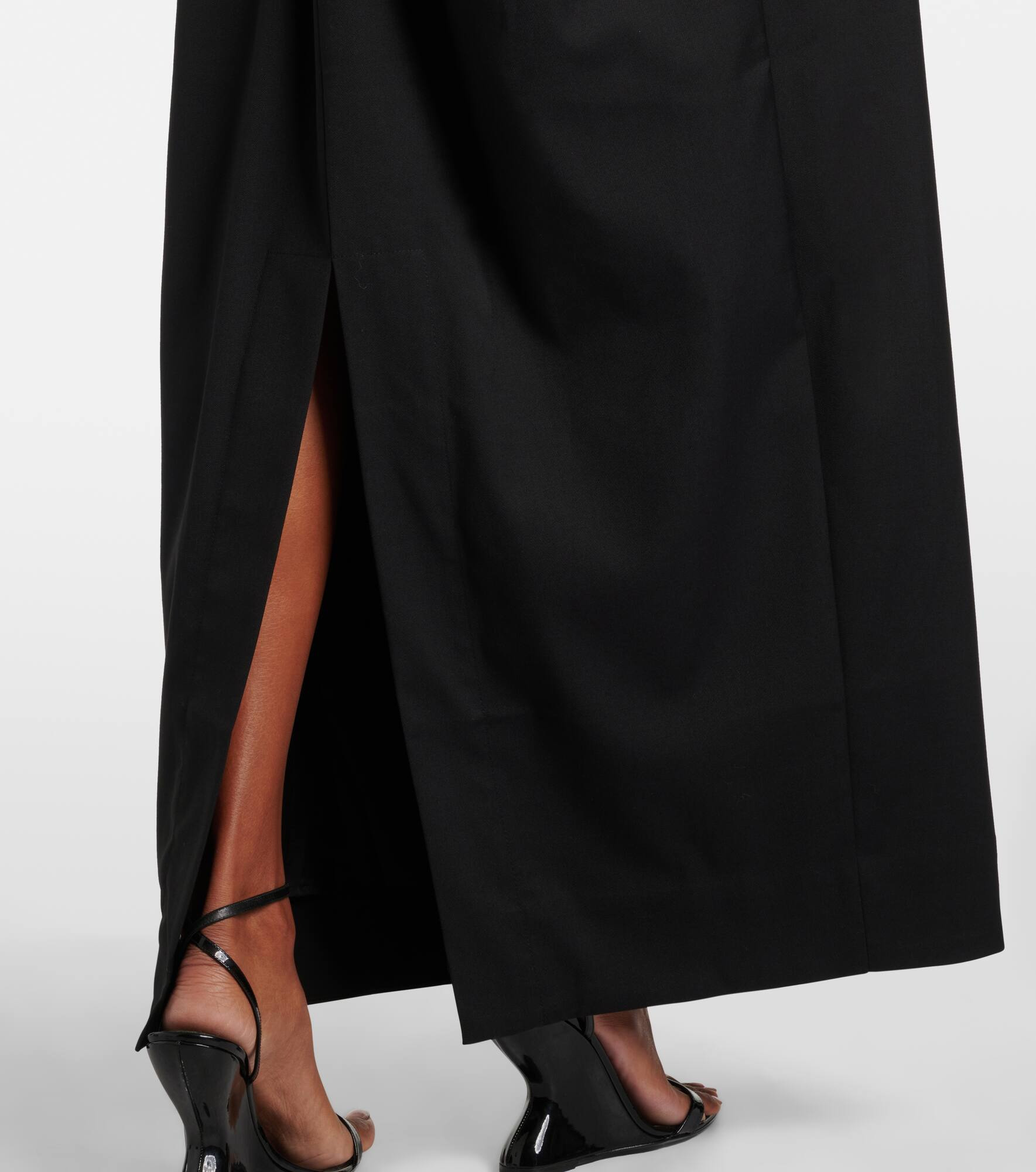 Strapless jersey maxi dress - 5