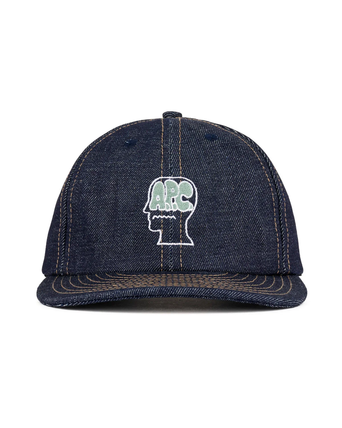 Brain Dead x A.P.C. Denim 6 Panel Hat - Indigo - 1
