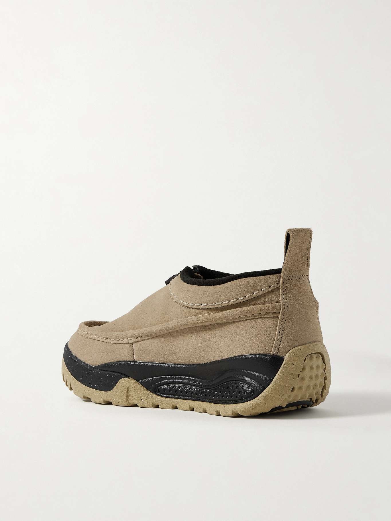 ACG Izy rubber-trimmed suede sneakers Beige - 3