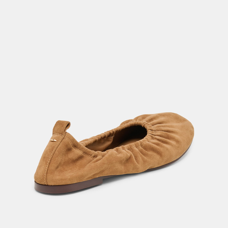 CONRAD BALLET FLATS LT BROWN SUEDE 3