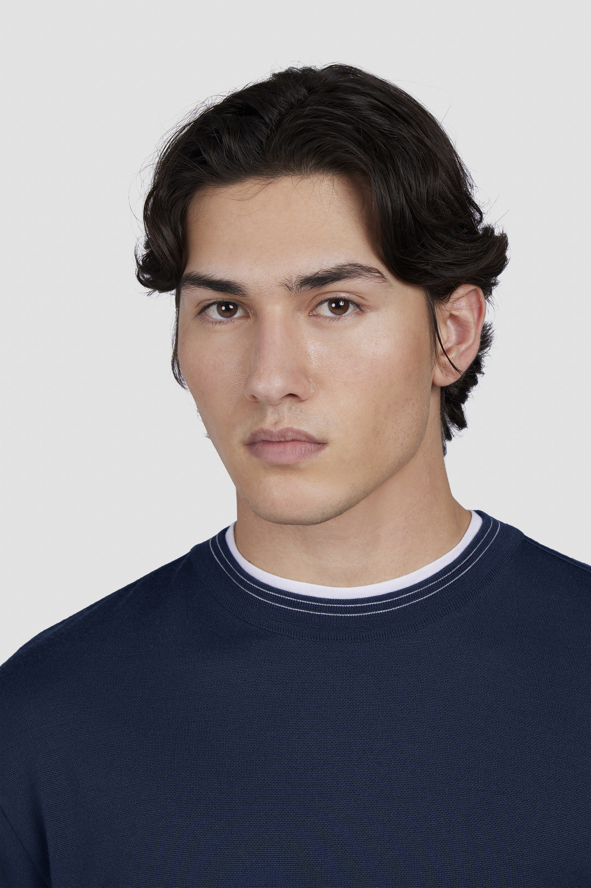 WOOL AND CASHMERE CREWNECK SWEATER - 4