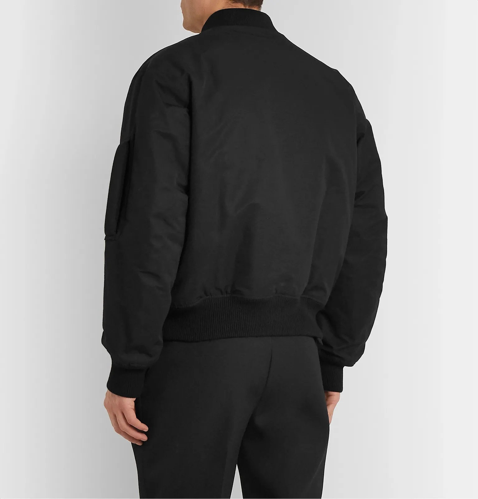 Padded Cotton-Blend Twill Bomber Jacket - 5