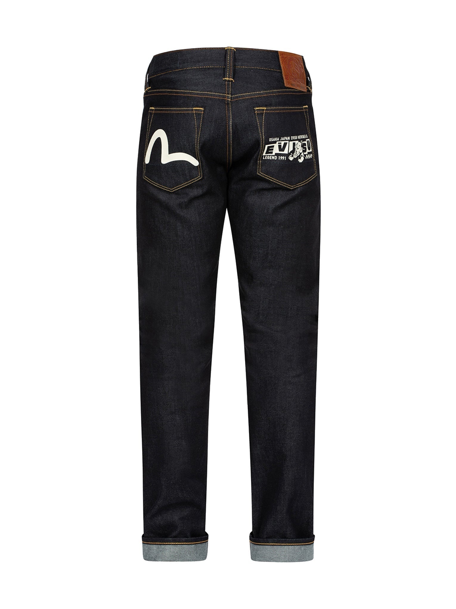 Playful Godhead and Seagull Print Slim Fit Denim Jeans #2010 - 13
