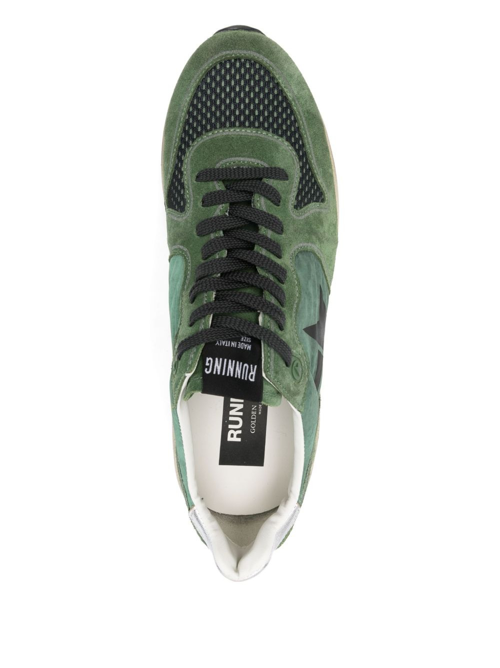star-detail leather low-top sneakers - 4