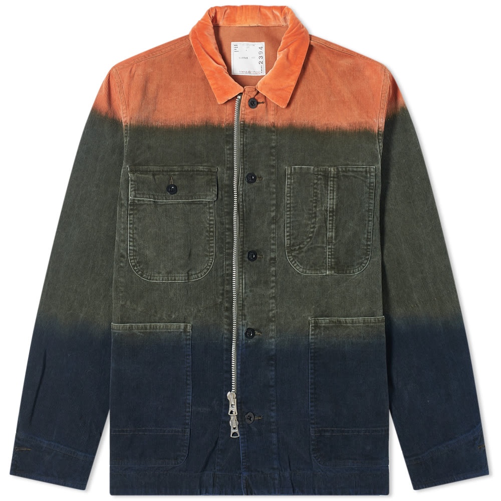 Sacai Dip Dye Corduroy Jacket - 1