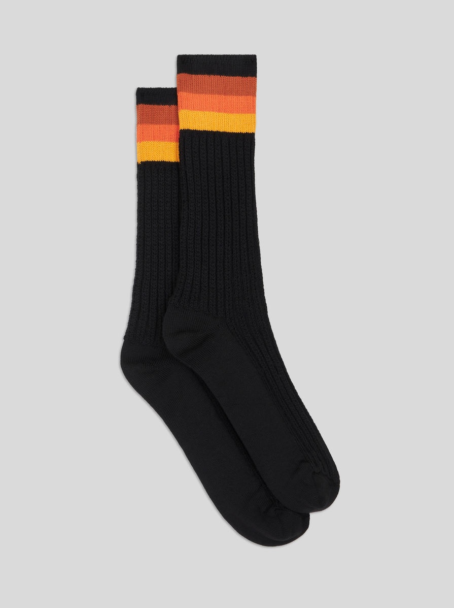 STRIPED JACQUARD SOCKS - 1