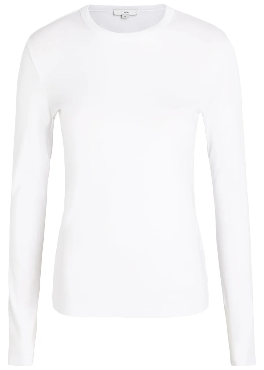 Vince Essential Cotton-blend top - 1