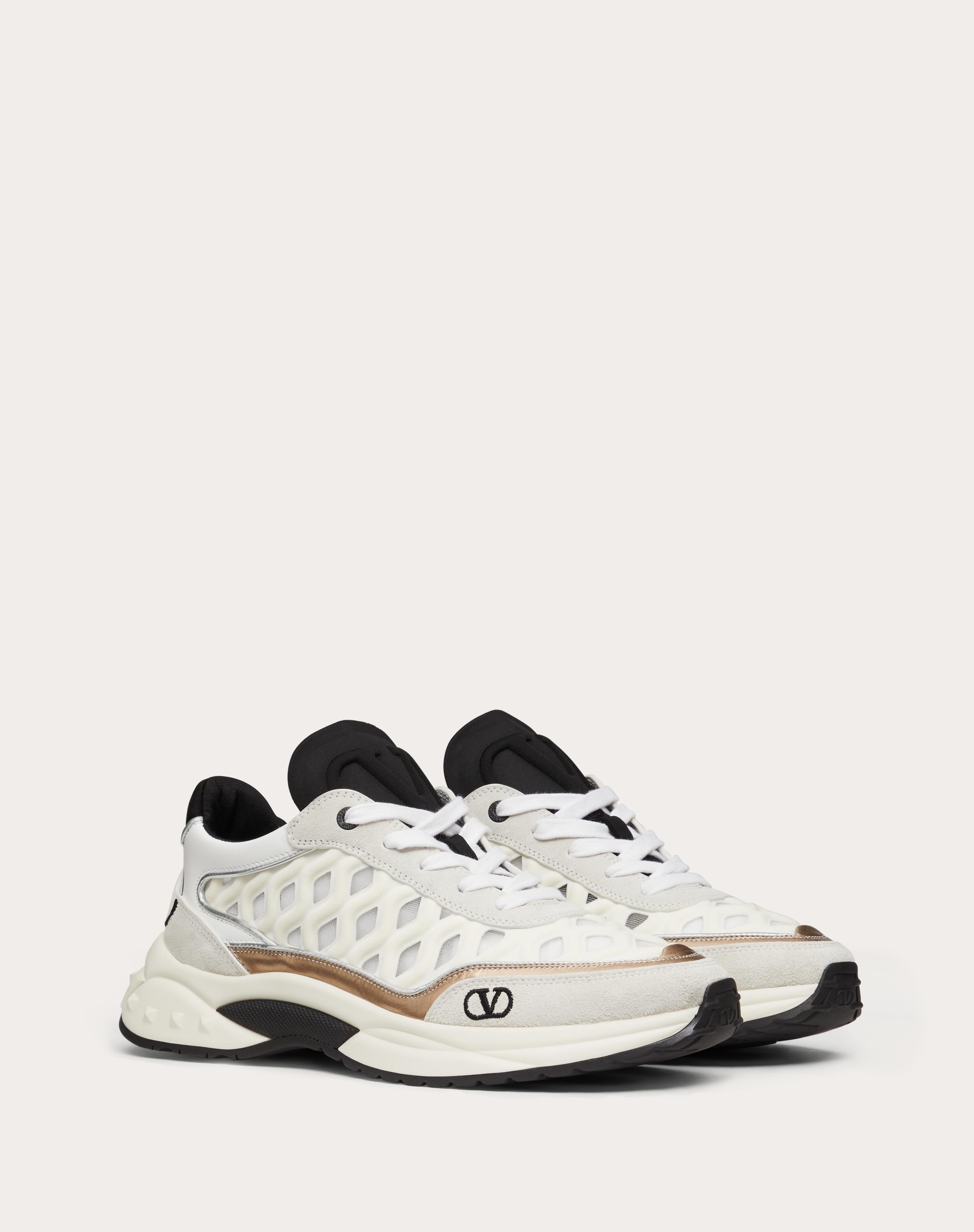 READY GO RUNNER SNEAKER IN FABRIC AND LEATHER - 2