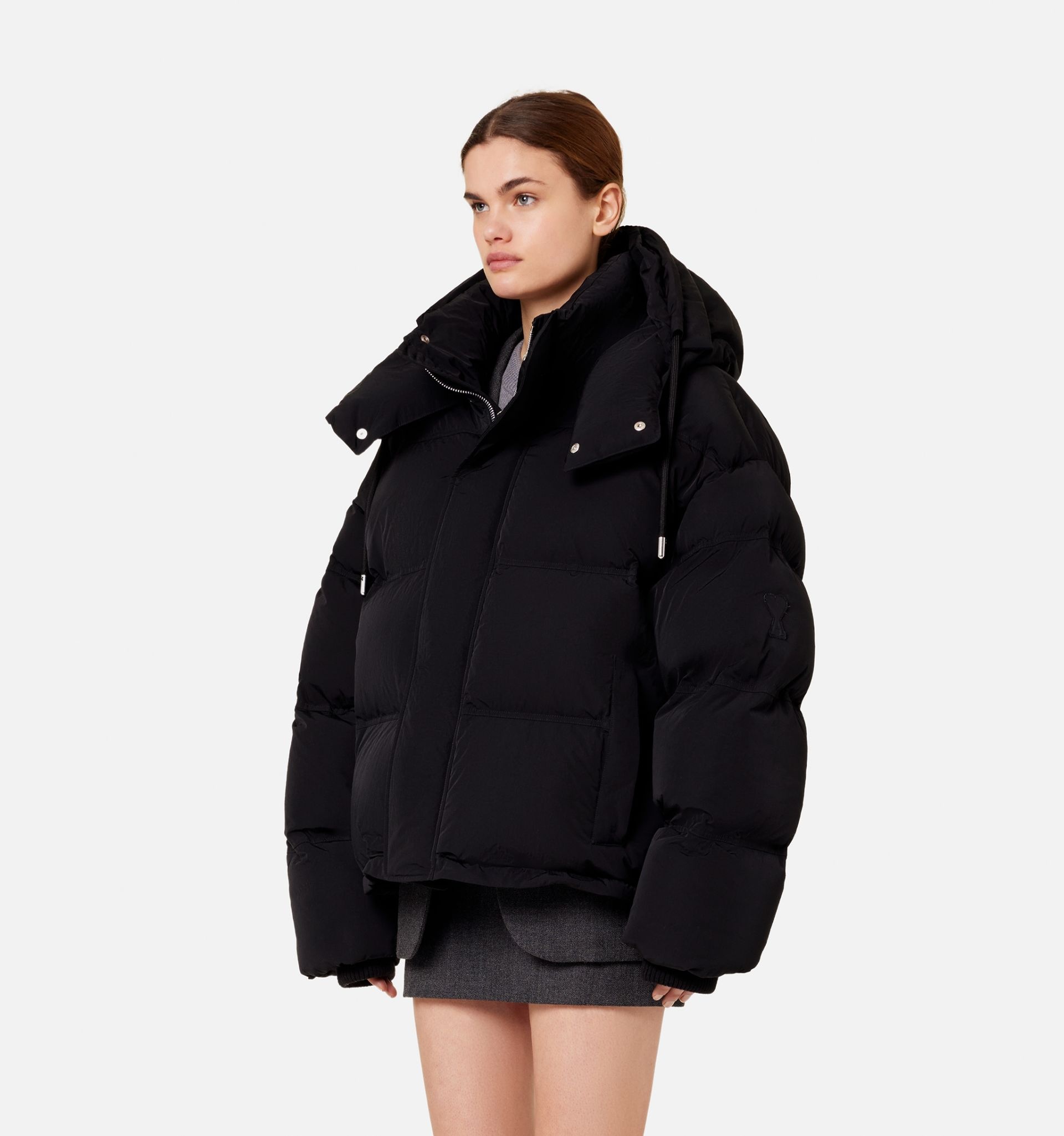 Down Jacket With Ami De Cœur Patch - 5