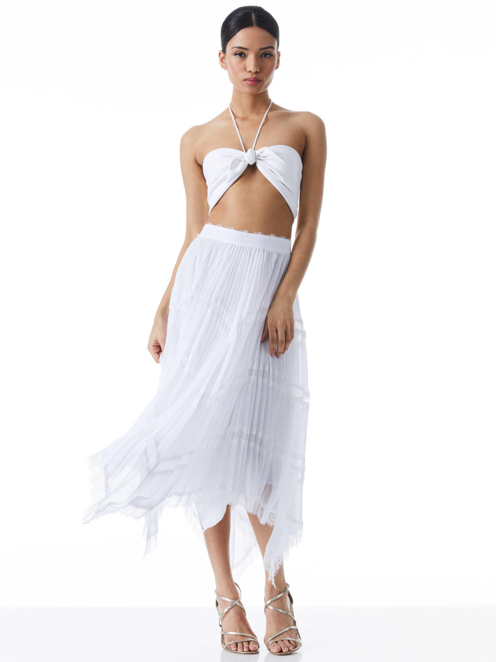KATZ SUNBURST PLEATED MIDI SKIRT - 4