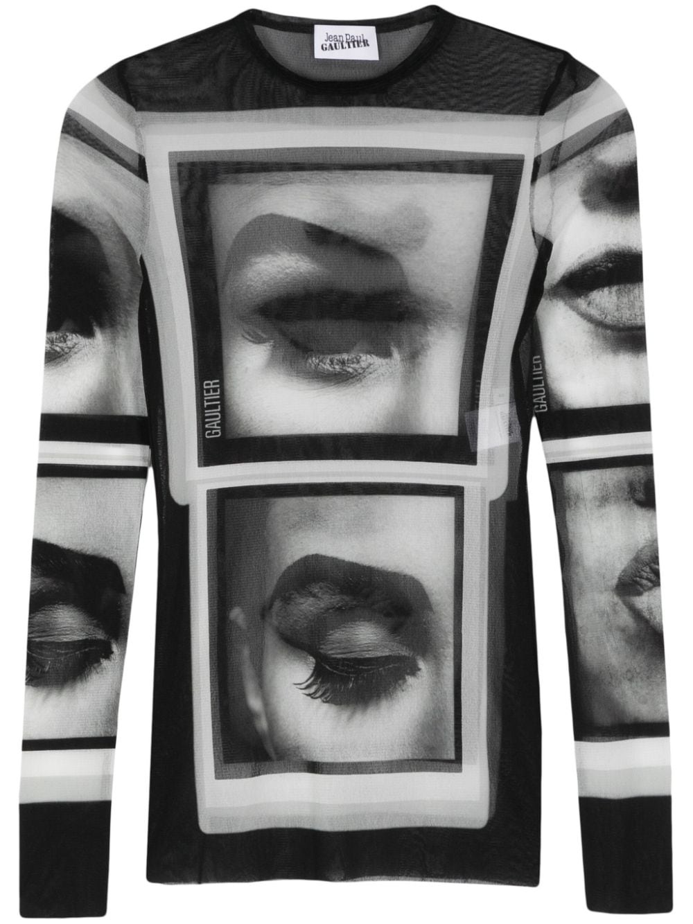 Eyes And Lips mesh T-shirt - 1