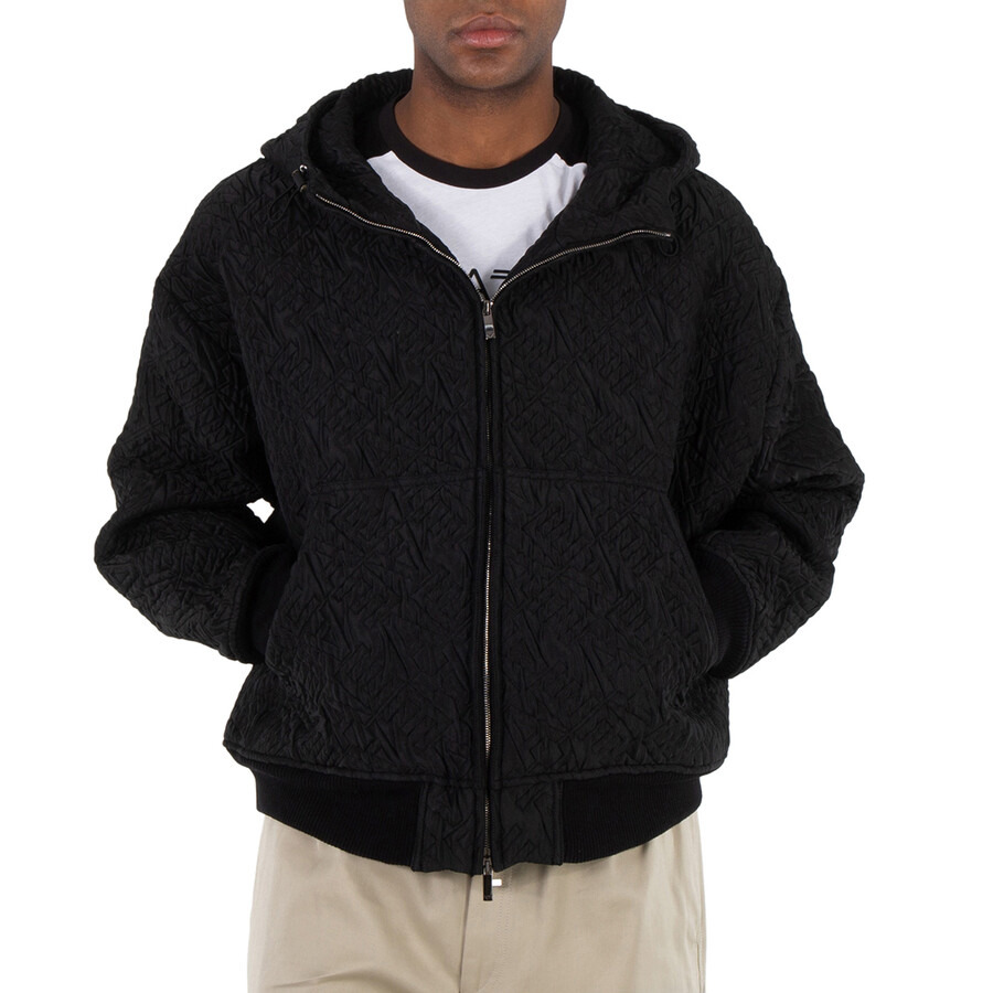 Emporio Armani Allover EA Logo Blouson Jacket - 4