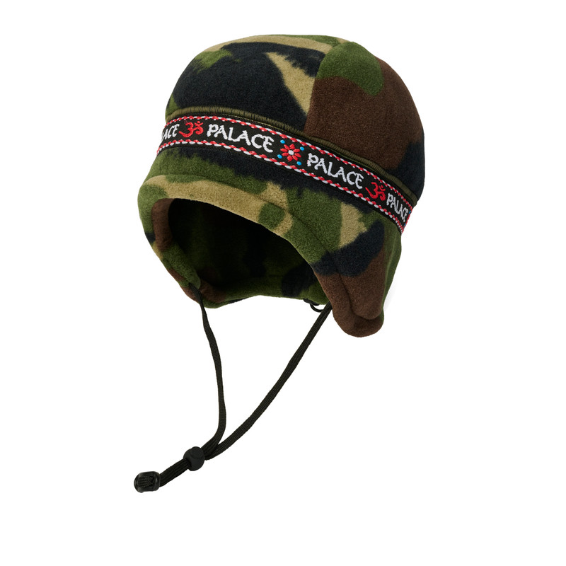 POLARTEC OM EARFLAP BEANIE WOODLAND DPM 1