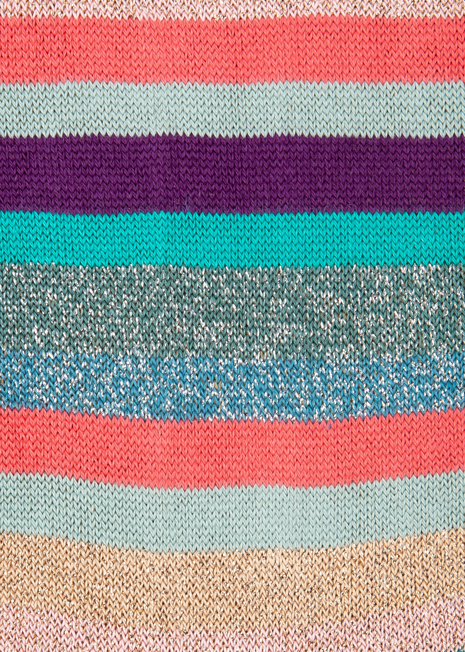 Women's Multicolour Glitter 'Swirl Stripe' Socks - 2