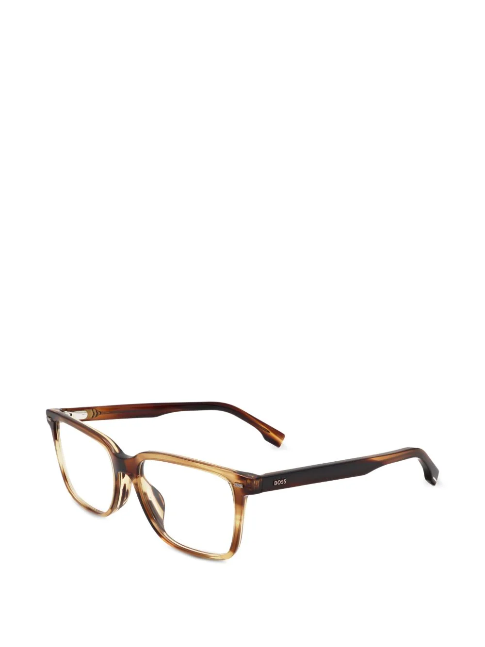 striped rectangle-frame glasses - 1