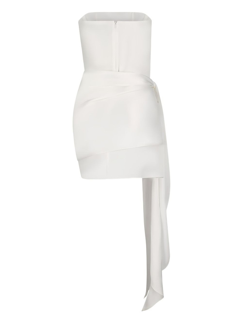 David Koma tie strapless mini dress outlook