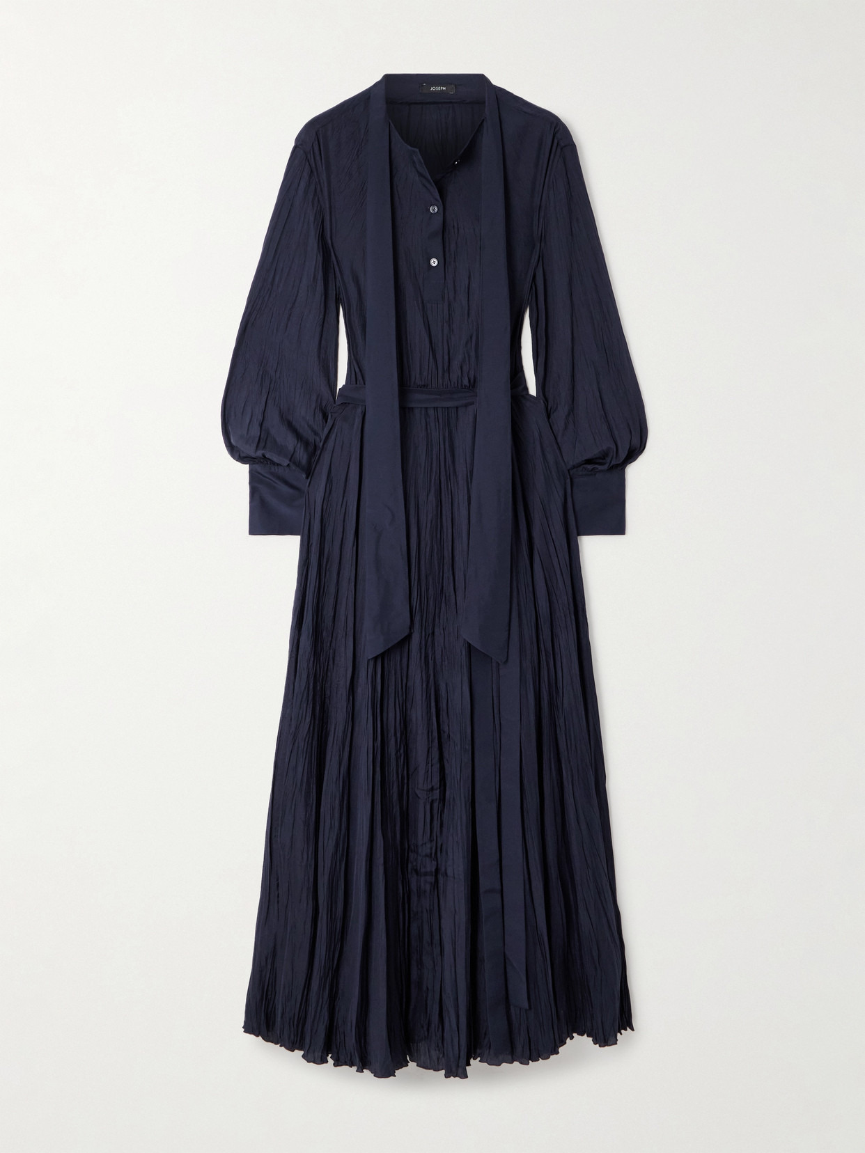 Lisa Crinkled Silk-habotai Maxi Dress - 1