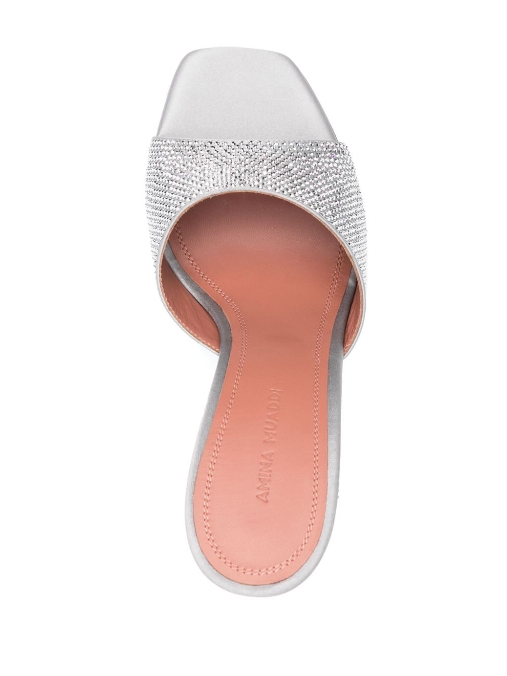 Lupita crystal-embellished wedge mules - 4